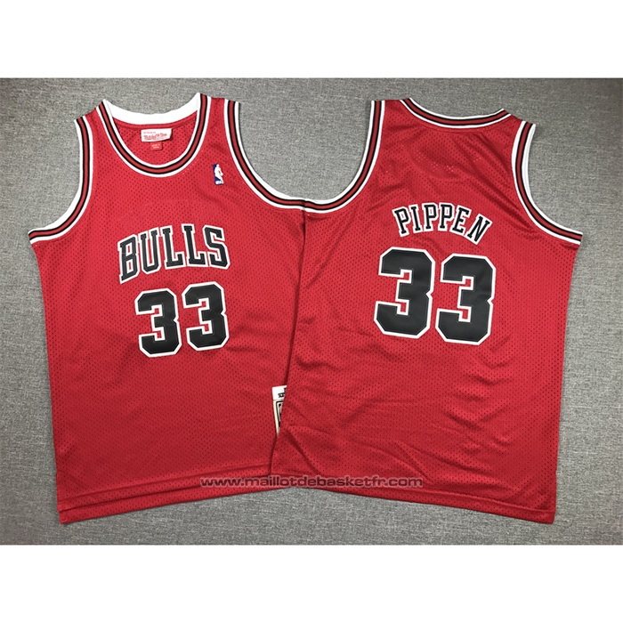 Maillot Enfant Chicago Bulls Scottie Pippen #33 Mitchell & Ness 1997-98 Rouge
